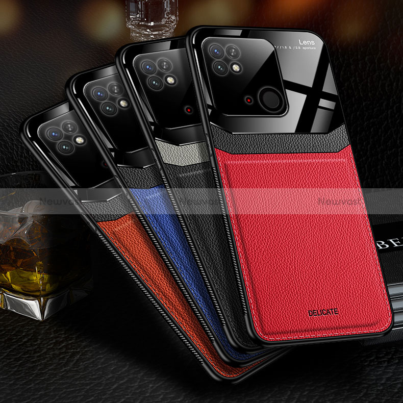 Soft Silicone Gel Leather Snap On Case Cover FL1 for Xiaomi Redmi 10 India