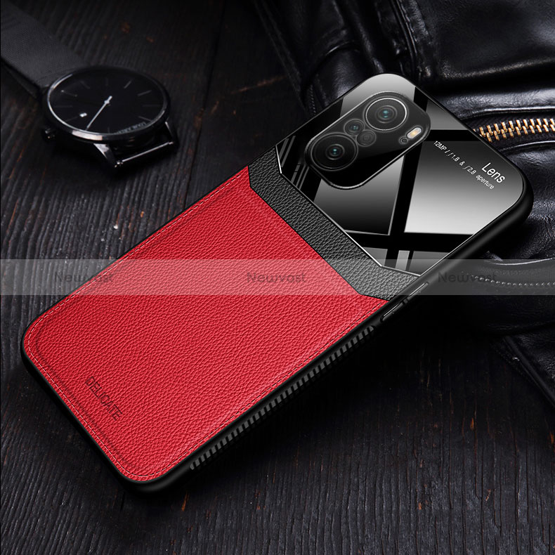 Soft Silicone Gel Leather Snap On Case Cover FL1 for Xiaomi Redmi Note 10 4G