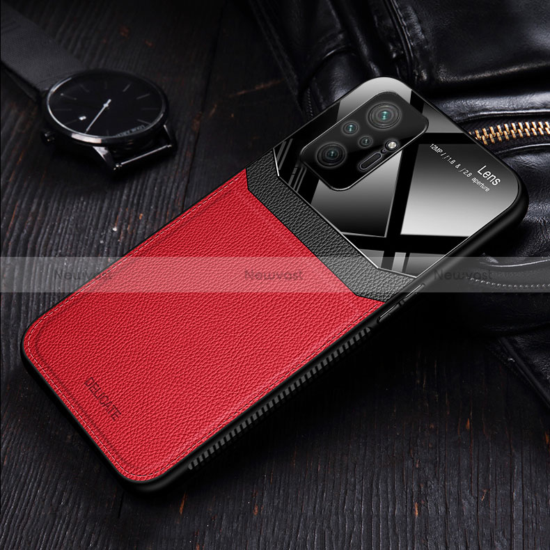 Soft Silicone Gel Leather Snap On Case Cover FL1 for Xiaomi Redmi Note 10 Pro 4G
