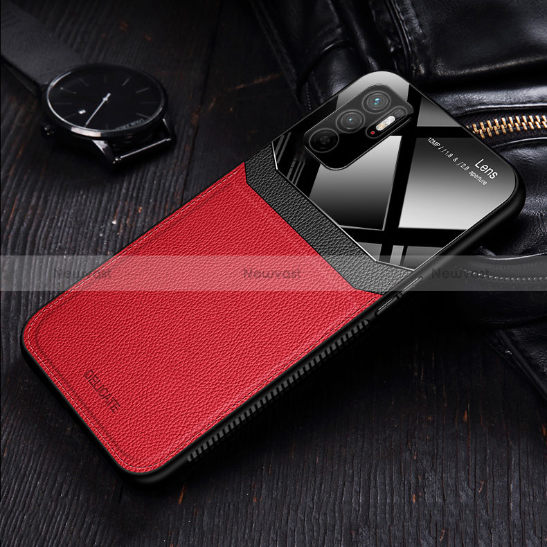 Soft Silicone Gel Leather Snap On Case Cover FL1 for Xiaomi Redmi Note 10T 5G