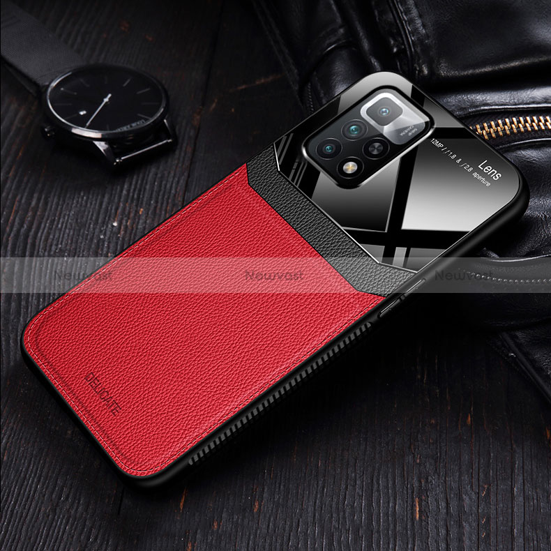 Soft Silicone Gel Leather Snap On Case Cover FL1 for Xiaomi Redmi Note 11 4G (2021)