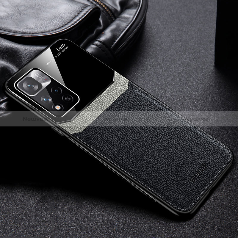 Soft Silicone Gel Leather Snap On Case Cover FL1 for Xiaomi Redmi Note 11T 5G