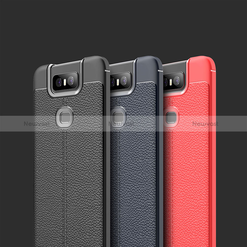 Soft Silicone Gel Leather Snap On Case Cover for Asus Zenfone 6 ZS630KL