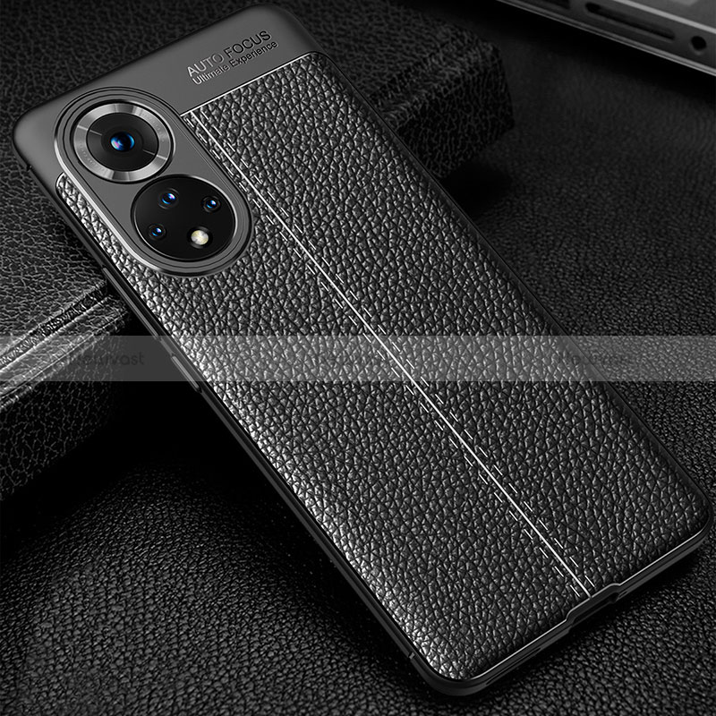 Soft Silicone Gel Leather Snap On Case Cover for Huawei Honor 50 Pro 5G