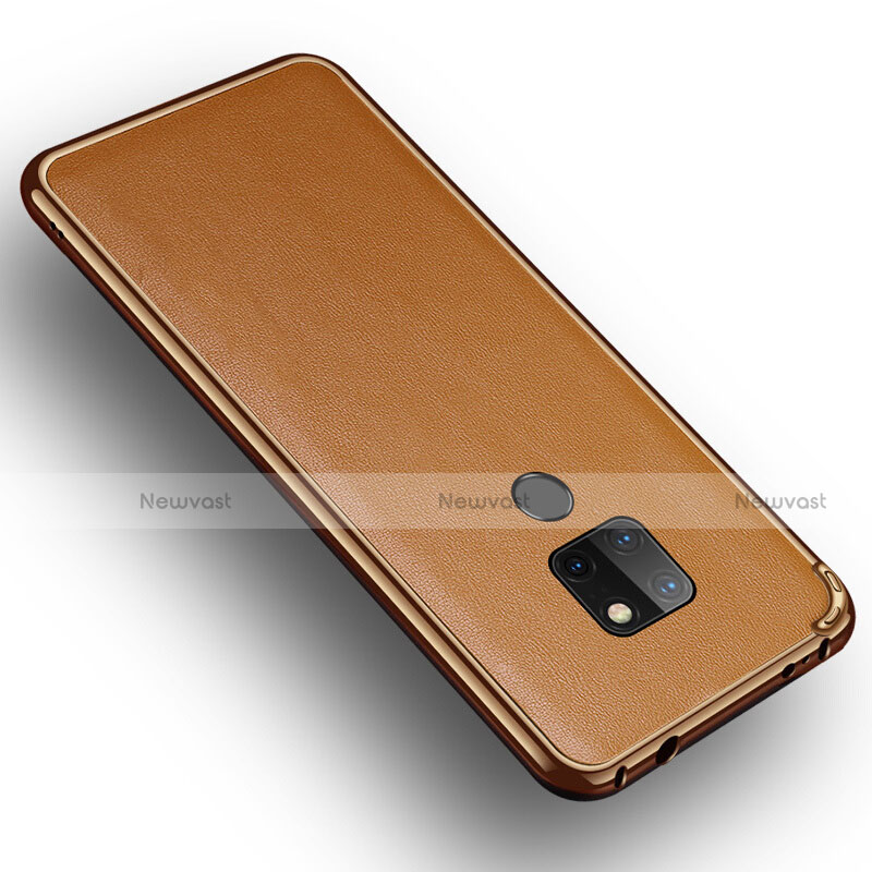 Soft Silicone Gel Leather Snap On Case Cover for Huawei Mate 20 X