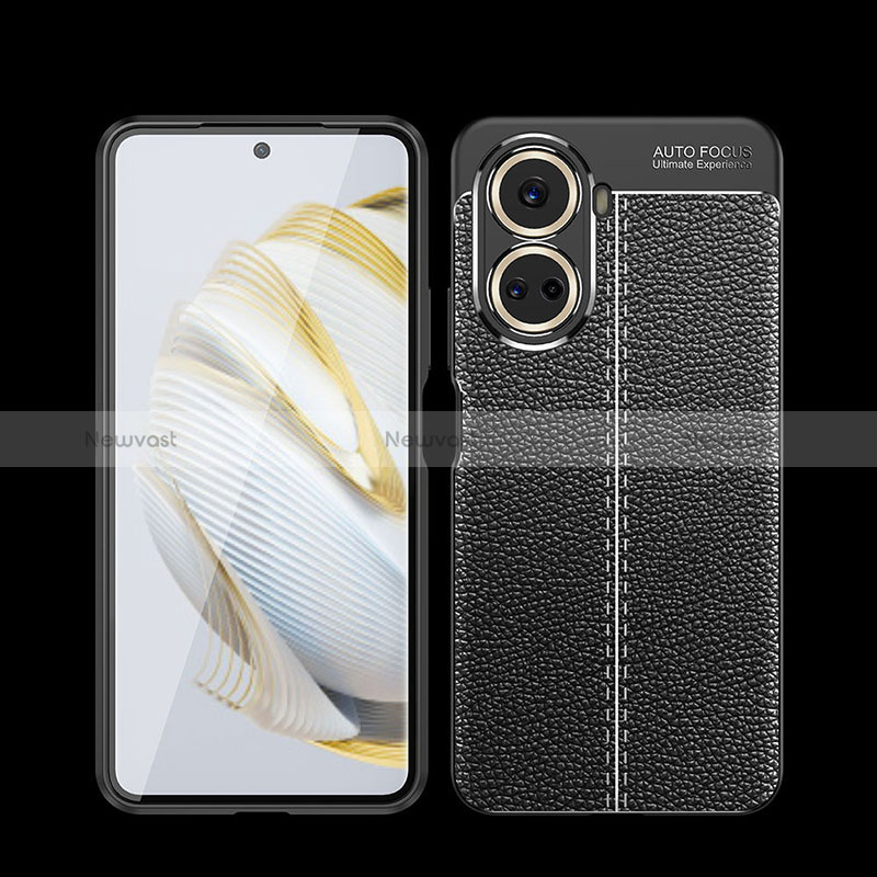 Soft Silicone Gel Leather Snap On Case Cover for Huawei Nova 10 SE