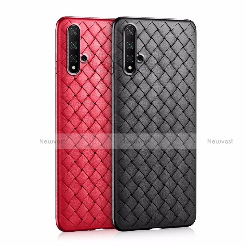 Soft Silicone Gel Leather Snap On Case Cover for Huawei Nova 5T