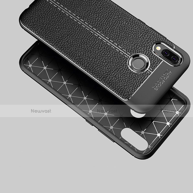 Soft Silicone Gel Leather Snap On Case Cover for Huawei P Smart+ Plus
