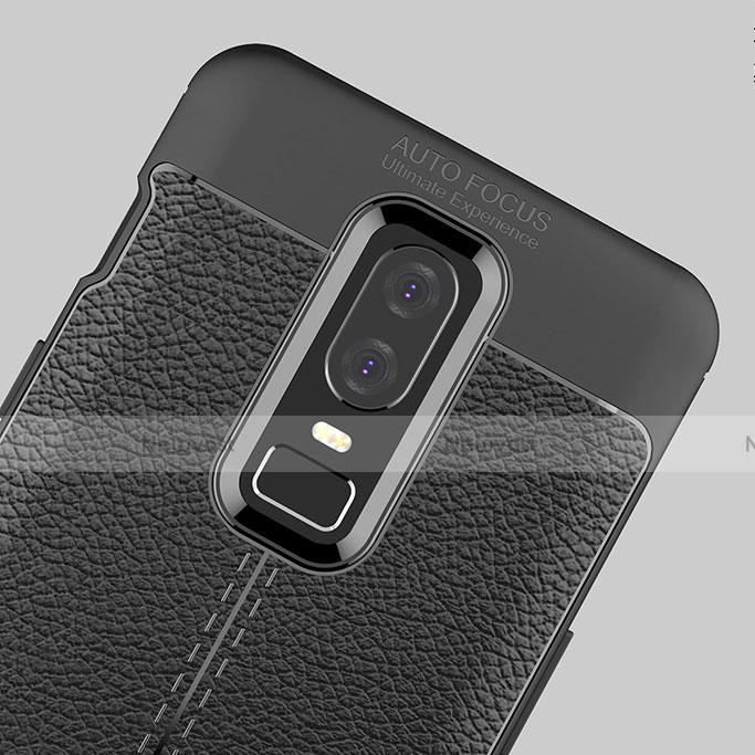 Soft Silicone Gel Leather Snap On Case Cover for OnePlus 6