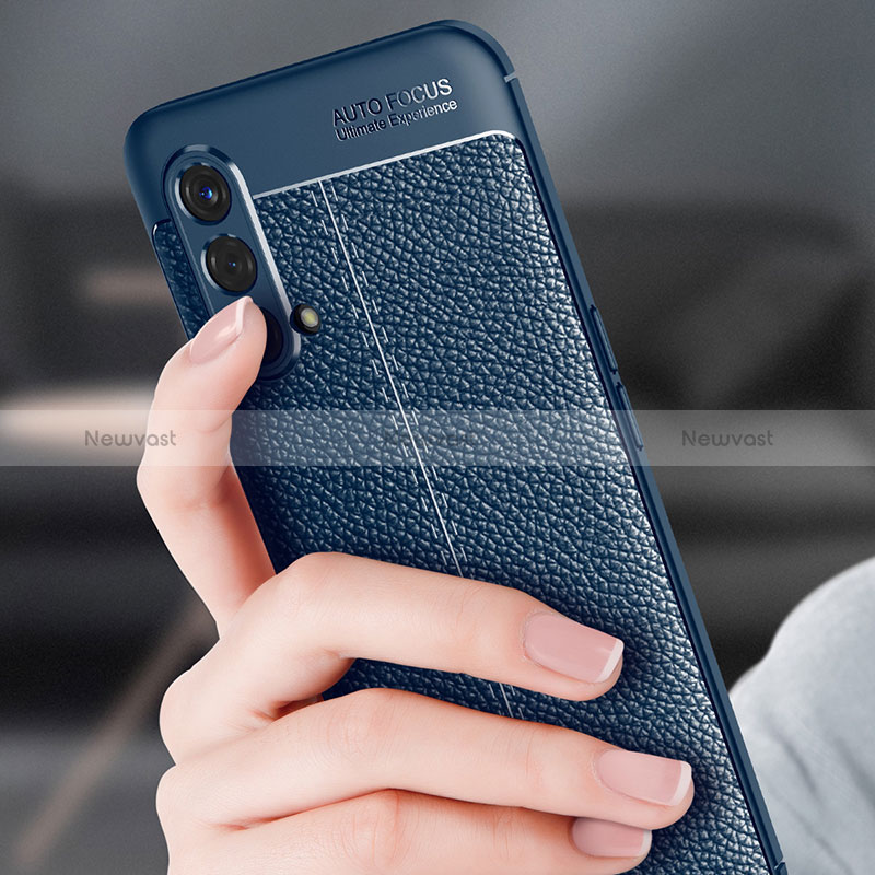 Soft Silicone Gel Leather Snap On Case Cover for OnePlus Nord CE 5G