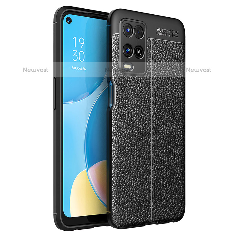 Soft Silicone Gel Leather Snap On Case Cover for Oppo A54 4G