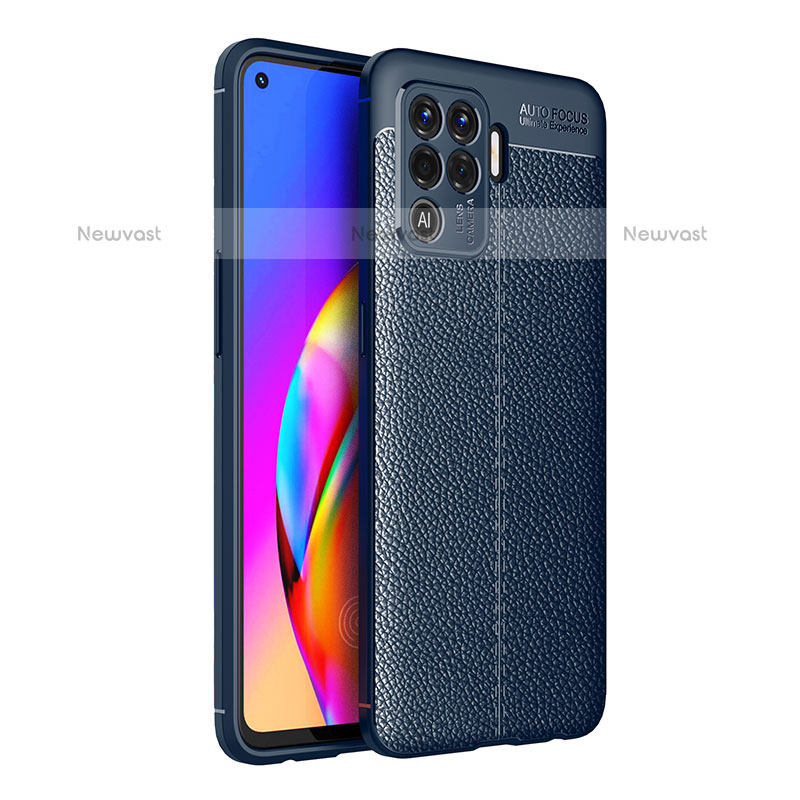 Soft Silicone Gel Leather Snap On Case Cover for Oppo F19 Pro