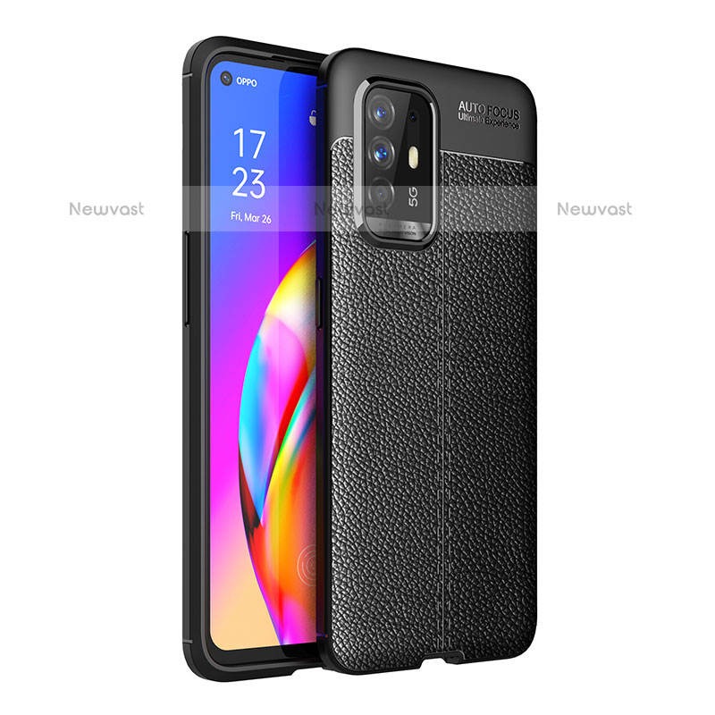 Soft Silicone Gel Leather Snap On Case Cover for Oppo F19 Pro+ Plus 5G