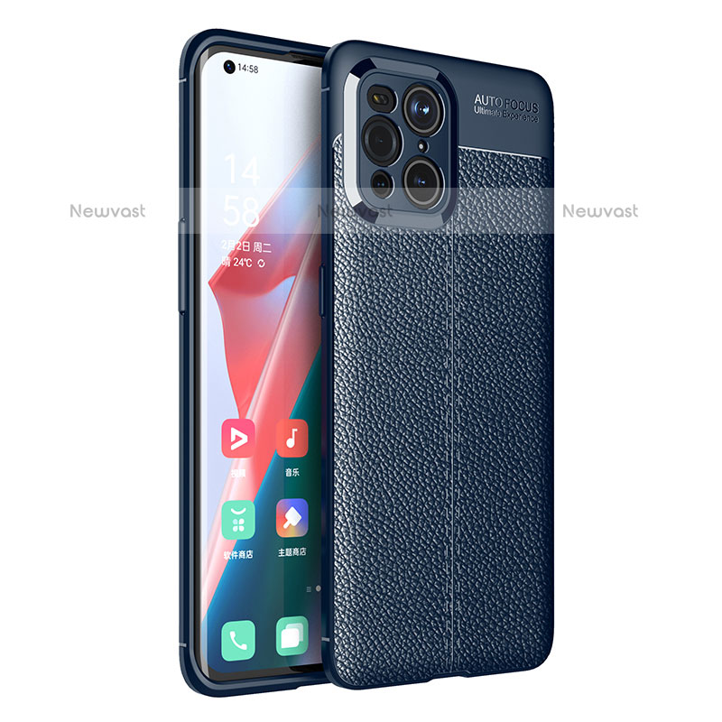 Soft Silicone Gel Leather Snap On Case Cover for Oppo Find X3 Pro 5G