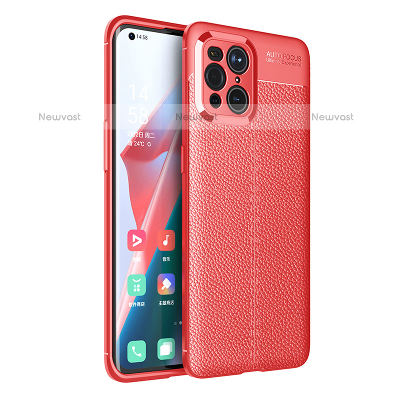 Soft Silicone Gel Leather Snap On Case Cover for Oppo Find X3 Pro 5G