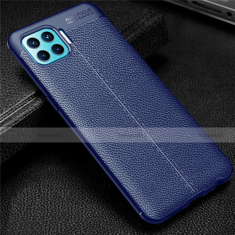 Soft Silicone Gel Leather Snap On Case Cover for Oppo Reno4 Lite