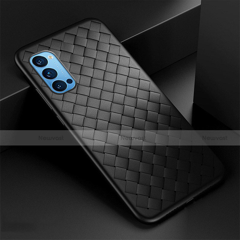 Soft Silicone Gel Leather Snap On Case Cover for Oppo Reno4 Pro 5G