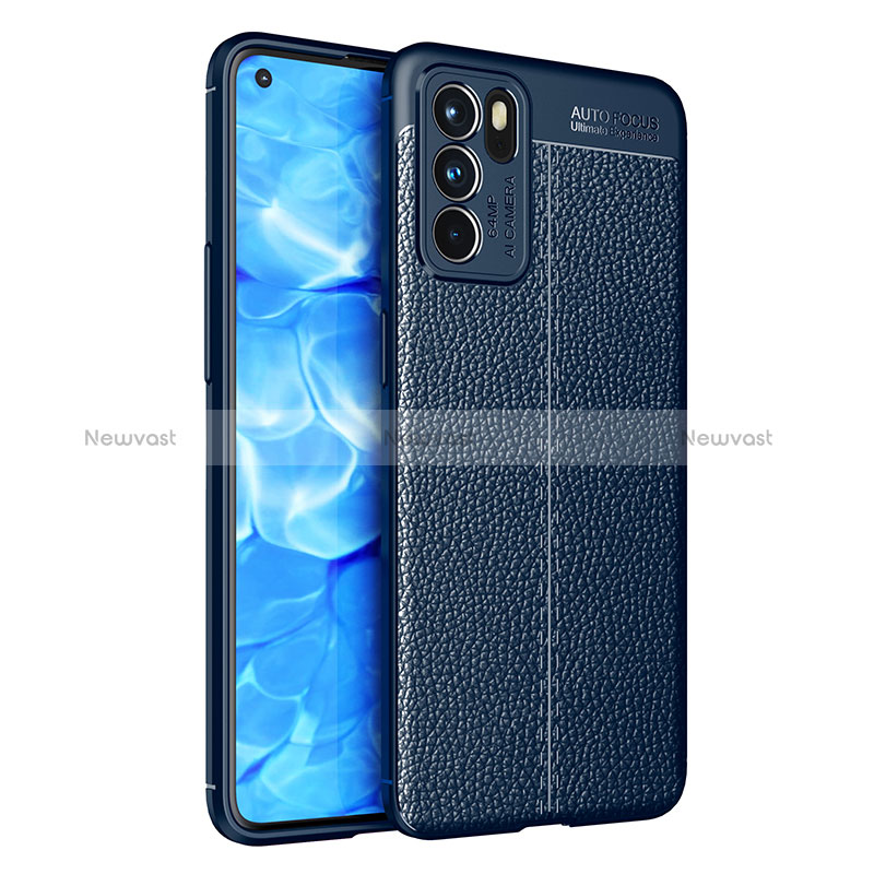 Soft Silicone Gel Leather Snap On Case Cover for Oppo Reno6 5G