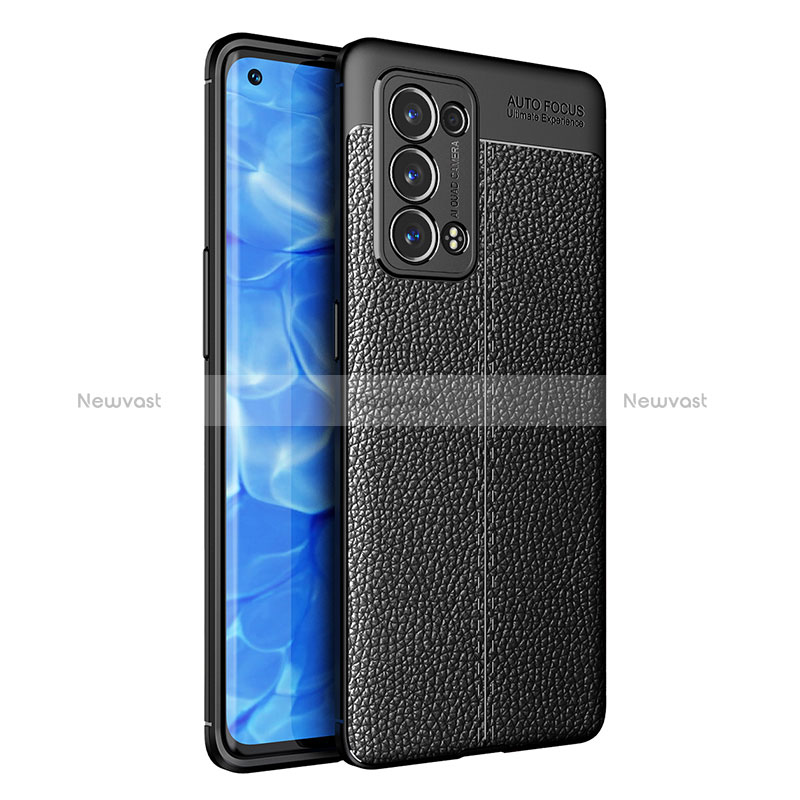 Soft Silicone Gel Leather Snap On Case Cover for Oppo Reno6 Pro 5G