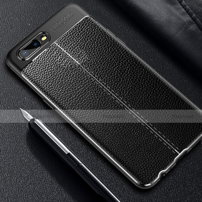 Soft Silicone Gel Leather Snap On Case Cover for Oppo RX17 Neo