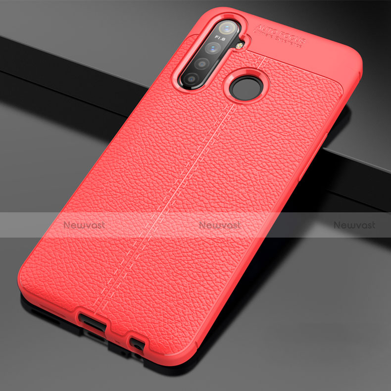 Soft Silicone Gel Leather Snap On Case Cover for Realme 5