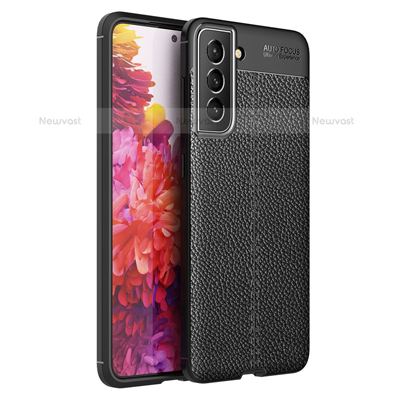 Soft Silicone Gel Leather Snap On Case Cover for Samsung Galaxy S21 FE 5G