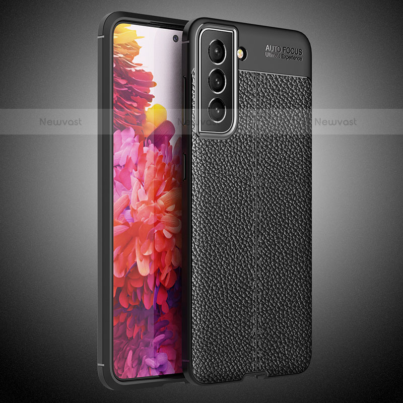 Soft Silicone Gel Leather Snap On Case Cover for Samsung Galaxy S21 FE 5G