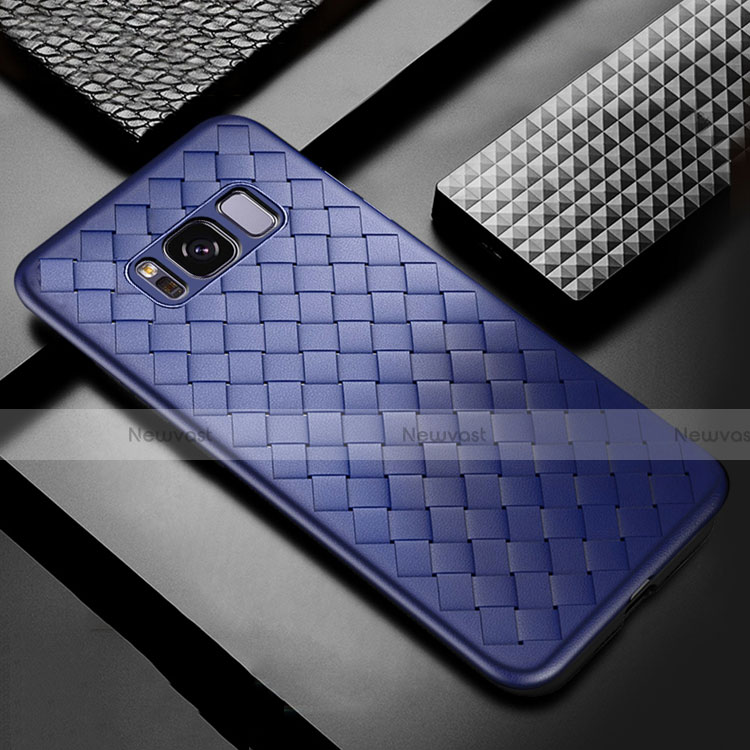 Soft Silicone Gel Leather Snap On Case Cover for Samsung Galaxy S8