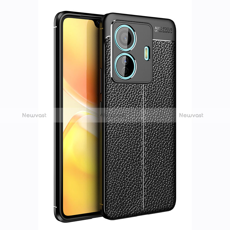 Soft Silicone Gel Leather Snap On Case Cover for Vivo iQOO Z6 Pro 5G