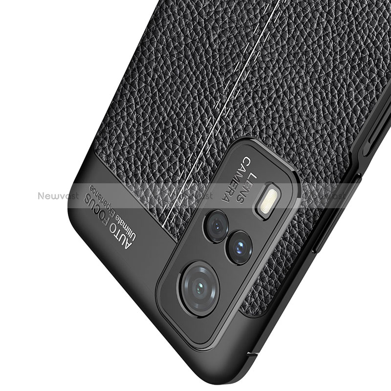 Soft Silicone Gel Leather Snap On Case Cover for Vivo Y31 (2021)