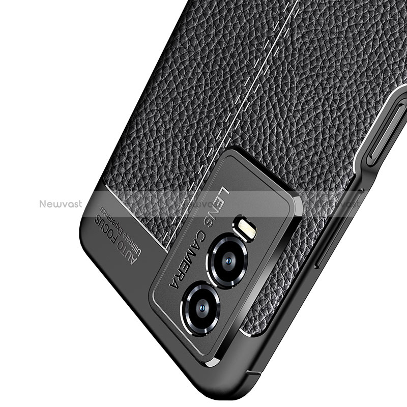 Soft Silicone Gel Leather Snap On Case Cover for Vivo Y74s 5G