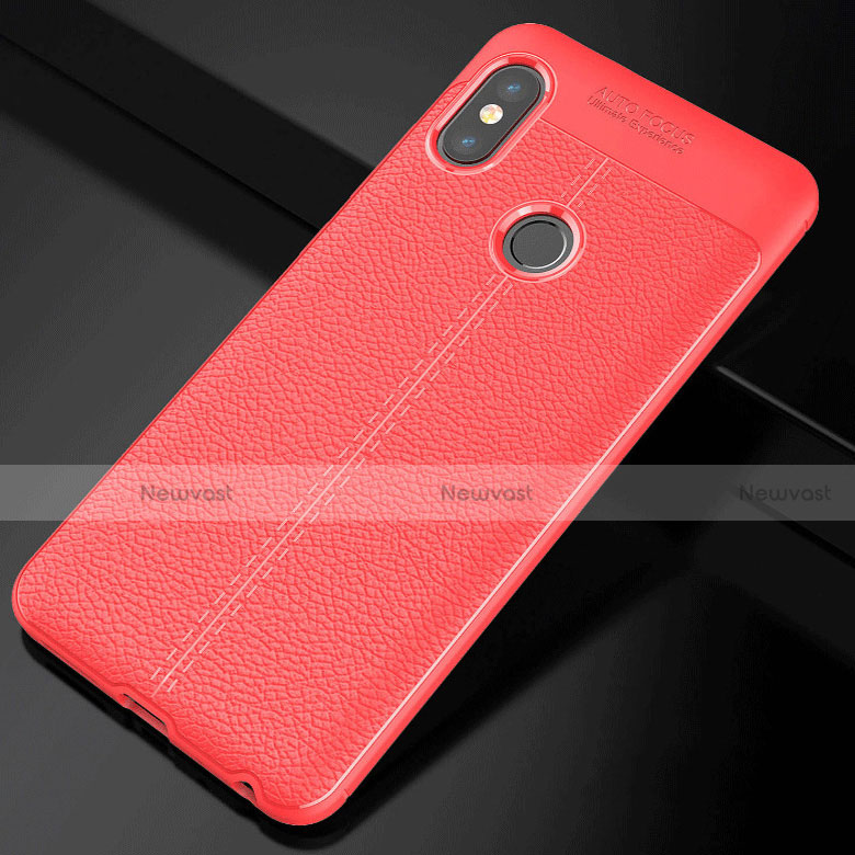 Soft Silicone Gel Leather Snap On Case Cover for Xiaomi Mi A2