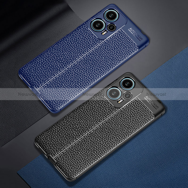 Soft Silicone Gel Leather Snap On Case Cover for Xiaomi Poco F5 5G