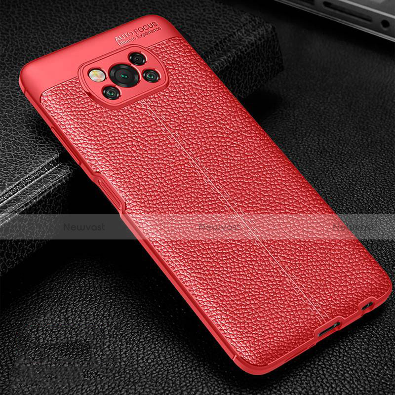 Soft Silicone Gel Leather Snap On Case Cover for Xiaomi Poco X3