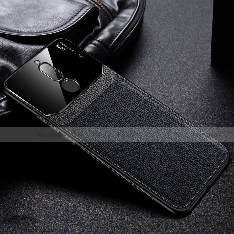 Soft Silicone Gel Leather Snap On Case Cover for Xiaomi Redmi 8 Black