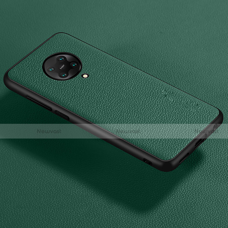 Soft Silicone Gel Leather Snap On Case Cover for Xiaomi Redmi K30 Pro Zoom Green