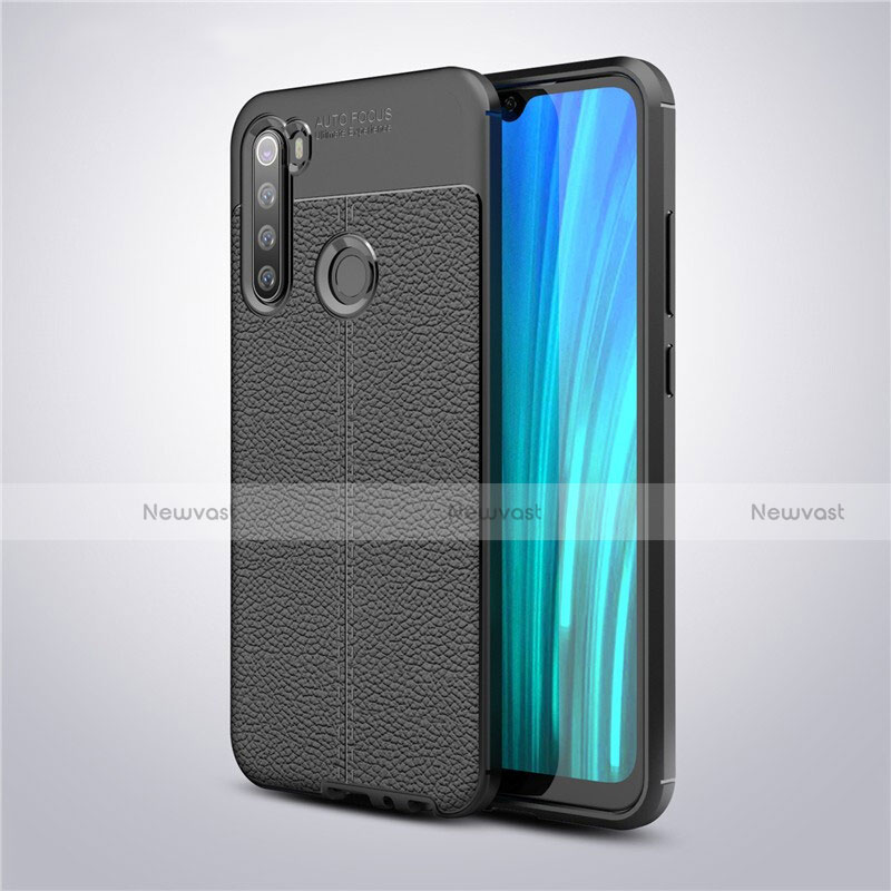 Soft Silicone Gel Leather Snap On Case Cover for Xiaomi Redmi Note 8 (2021)