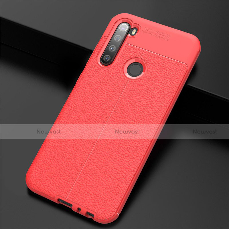 Soft Silicone Gel Leather Snap On Case Cover for Xiaomi Redmi Note 8 (2021)