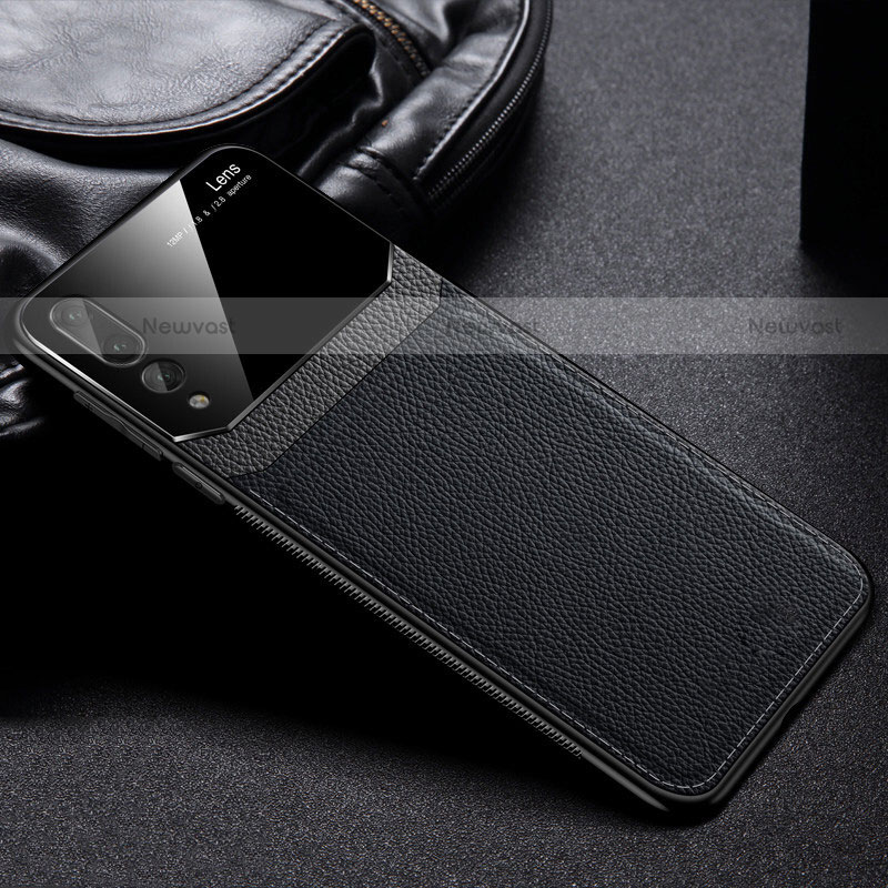 Soft Silicone Gel Leather Snap On Case Cover H01 for Huawei P20 Pro