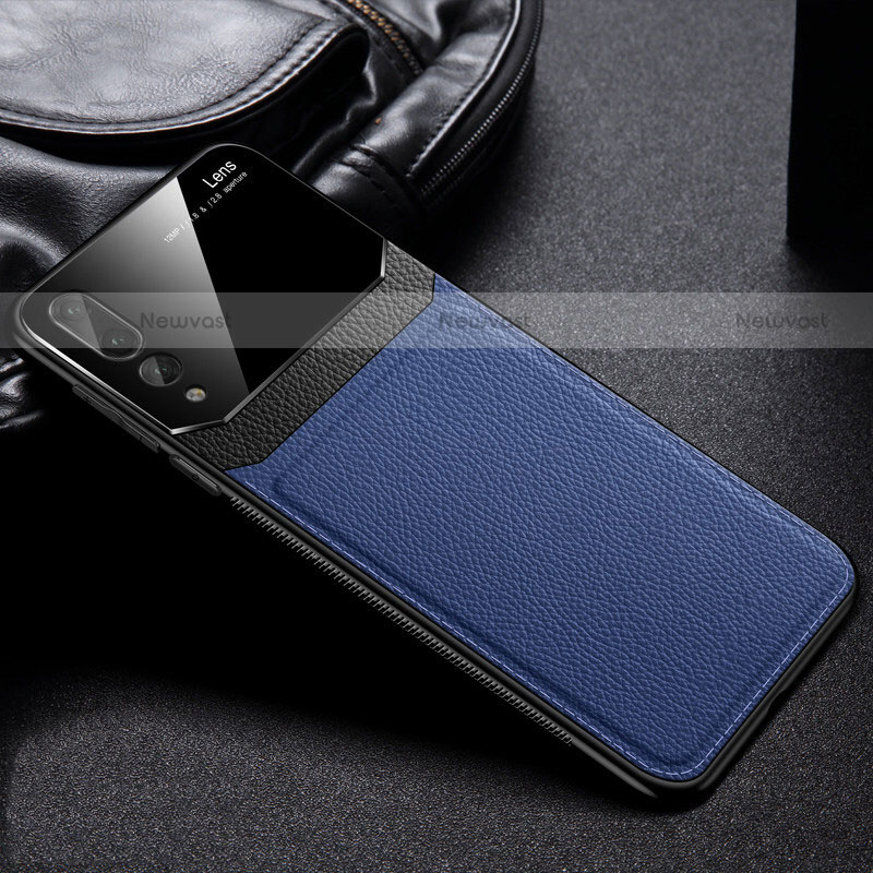 Soft Silicone Gel Leather Snap On Case Cover H01 for Huawei P20 Pro