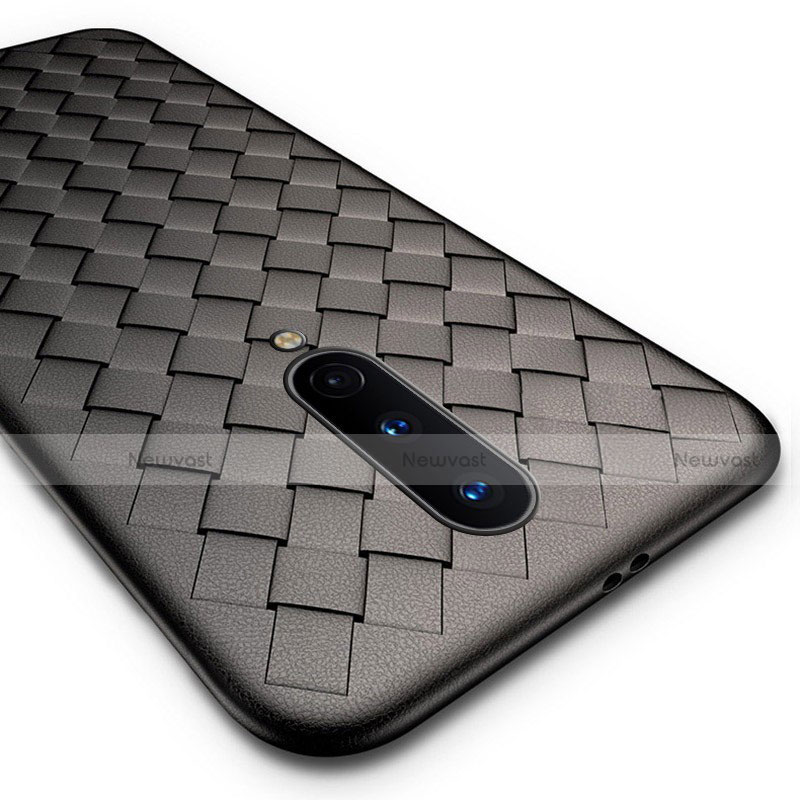 Soft Silicone Gel Leather Snap On Case Cover H01 for OnePlus 8