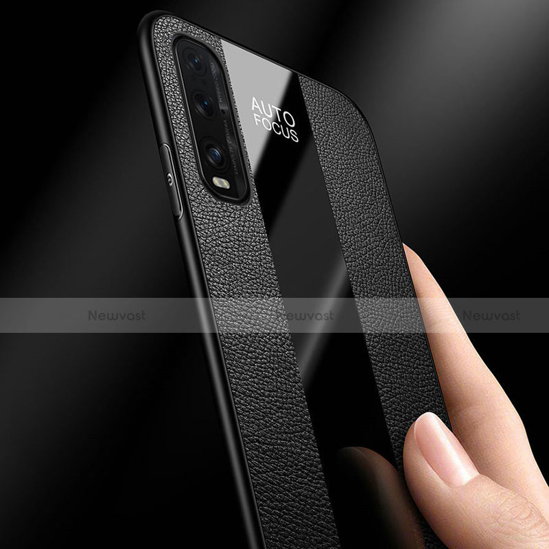 Soft Silicone Gel Leather Snap On Case Cover H01 for Oppo Find X2