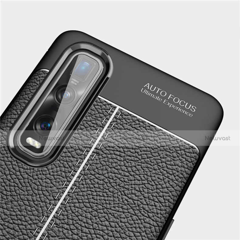 Soft Silicone Gel Leather Snap On Case Cover H01 for Oppo Find X2 Pro