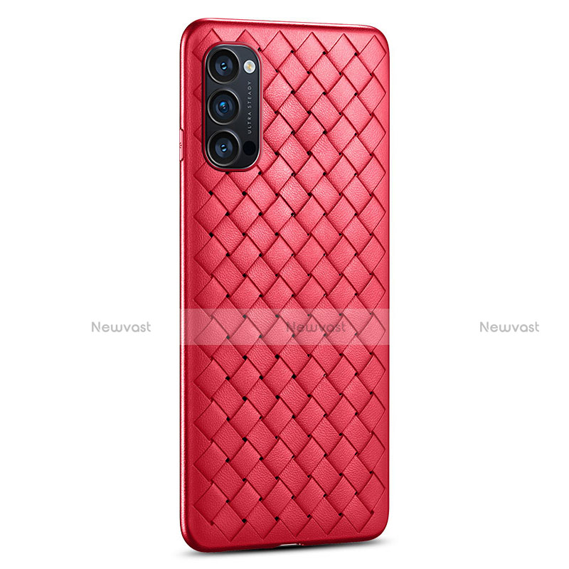 Soft Silicone Gel Leather Snap On Case Cover H01 for Oppo Reno4 5G