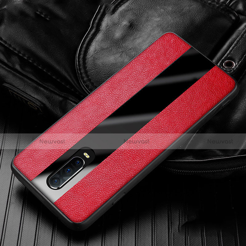 Soft Silicone Gel Leather Snap On Case Cover H01 for Oppo RX17 Pro