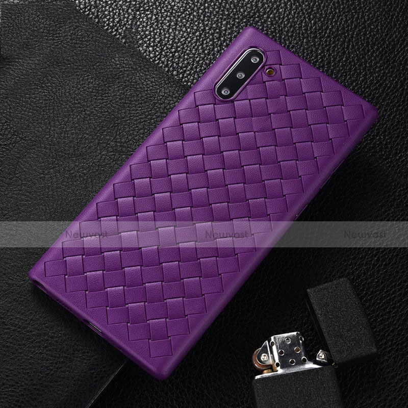 Soft Silicone Gel Leather Snap On Case Cover H01 for Samsung Galaxy Note 10