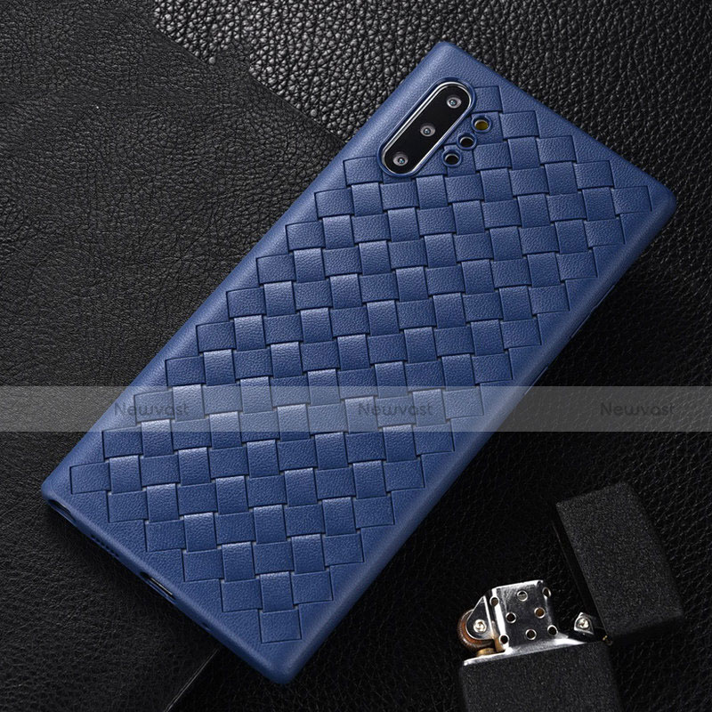 Soft Silicone Gel Leather Snap On Case Cover H01 for Samsung Galaxy Note 10 Plus