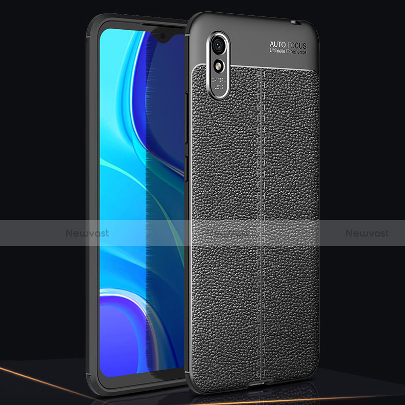 Soft Silicone Gel Leather Snap On Case Cover H02 for Xiaomi Redmi 9i