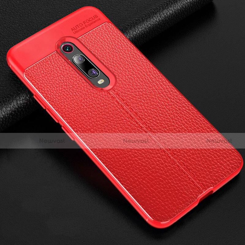 Soft Silicone Gel Leather Snap On Case Cover H03 for Xiaomi Redmi K20 Red