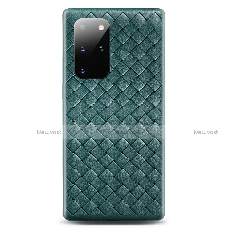 Soft Silicone Gel Leather Snap On Case Cover H05 for Samsung Galaxy S20 Plus 5G Green